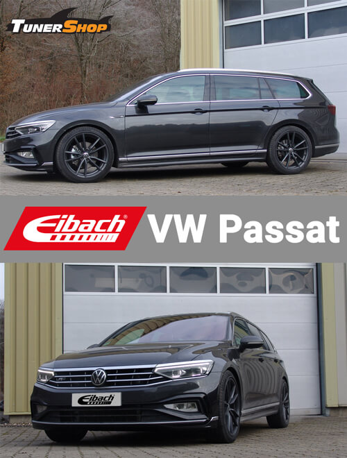 VW Passat 1.4 GTE Hybrid Eibach Pro-Kit rugóval felszerelve